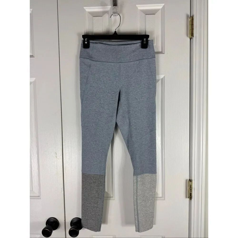 Outdoor Voices Womens 7/8 Leggings Graphite Ash Dove Colorblock Size Small